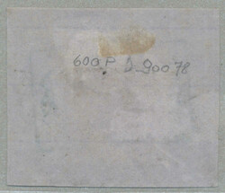 1858, 10kr, braun, Bfsk, DOEBLING, Marke wurde abgelöst und mit Falz ...