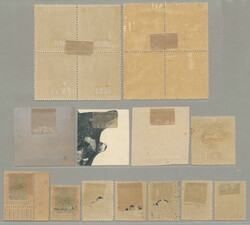 about 1910, great lot of (16) small and large stock cards all with ...