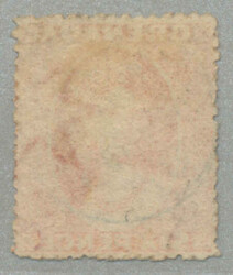 1863-71, 6d, dull rose-red, rough perf, used, with wmk small star ...