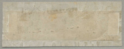 1850, 1kr, gelb, 3er-Streifen, entwertet BRIXEN, Liliputschnitt, auf ...