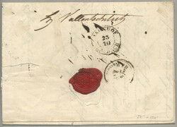 1850, 3+3 kr, on registered letter from PODPETSCH to TRIEST - ...