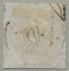 1850, 3kr, entwertet NEUFELDEN, Müller 30p, auf Bfstk, frisches ...