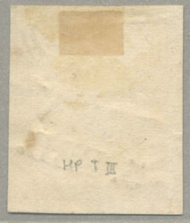 1850, 3kr, entwertet AIGEN, Müller 12p, auf Bfstk, unten tangiert, ...