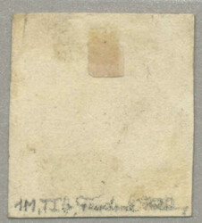 1850, 1kr, goldgelb, MIb, entwertet ROHRBACH, Müller 30, Attest ...