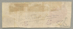 1850, 1+2+6kr, Dreifarben-Buntfrankatur auf Restbriefstück, ...