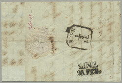 1850, 9kr, blau, auf Brief von ROHRBACH nach WIEN, entwertet ROHRBACH ...