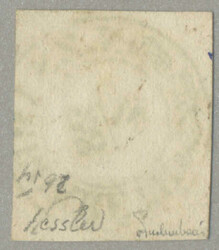 1850, 1kr, yellow, N. ZSAMBOKRETH, signed Kessler and Ferchenbauer, ...