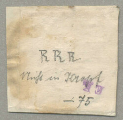 1850, 3kr, red, on piece, FELSÖ-FALU, Müller 175p, a very scarce ...