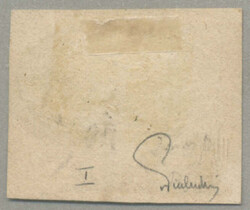 1850, 9 kr, blue, HP, Type I, complete cancellation LIPPA/IN BANAT, ...