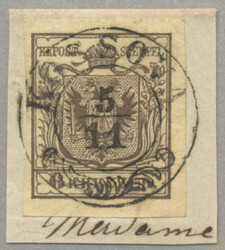 1850, KOSSOVA, Müller 150p, scarce cancel, ex Demuth, perfect ...