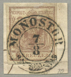 1850, 6kr, MONOSTOR, Müller 30p, very fresh and desirable, XF! ...