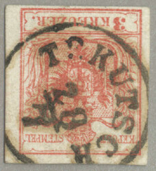 1850, Austrian Field post during the Crimean War, 3 kr, dull carmine, ...