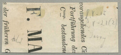 1863+1863/64, mixed franking from two issues, 2 sld of 1863 and 3+3 ...