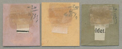 1867, First Reprints, on strong paper, imperf. proofs, (3), ...