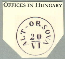 1866/68, 10 kr, green, with a neatly strike of ALT-ORSOVA in blue, ...