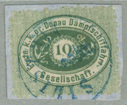 1866/68, 10 kr, green, with a neatly strike of SILISTRIA in blue, ...