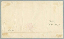 1870, 10 kr, red perf 9 1/2, with a neatly strike of SISTOV and ...