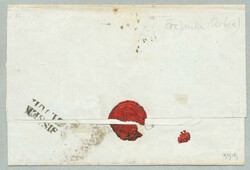 1850, 9kr, blue, Type I, LOW 9 - Tiefe 9, on letter from NAGY ...