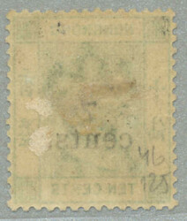 1891, 7c. on 10c., green, POG, very fresh and desirable, XF! ...