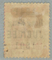 1891, 2c., carmine, 50th anniversary opt, LPOG, significant abrasion ...