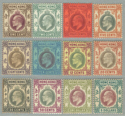 1903, 1c. - $5, POG, partial set missing $2, $3, $10, fresh and ...