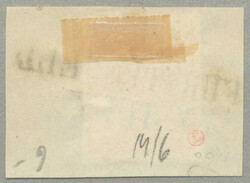 1850, 3 kr, rot, auf Briefstück, gestempelt FÜRSTENFELD, Müller 8p ...