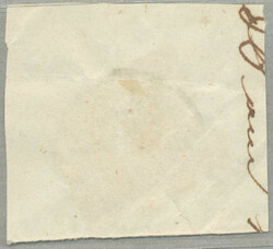 1850, 9 kr, blau, auf Briefstück, gestempelt LAMBACH, Müller 50p, ...