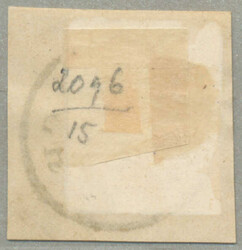 1850, 3 kr, rot, auf Briefstück, gestempelt PAYERBACH, Müller 15p, ...