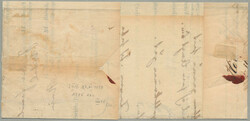 1850, 2 kr, schwarz, HP, Type III, auf vorgedrucktem Orts-Faltbrief ...