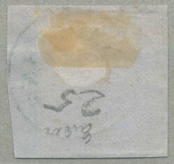1860, 5 kr, rot, auf Briefstück, Stempel MAUTERN, NIED.OESTERR., ...