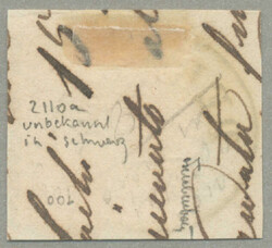 1864, 5kr, red, on piece, extremely clear and rare cancel PERASTO, ...
