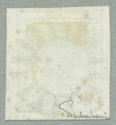 1850, 9 kr, blue, handmaid paper, Type II, crispy clear mute rare ...