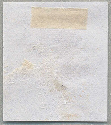 1850, 6 kr, grey brown, BAJA, Müller 128a/320p, RED double line ...