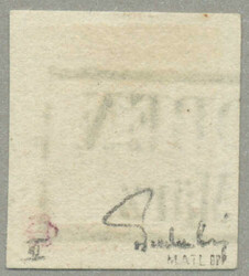 1850, 1kr, orangeocker, mit weisser Druck Auslassung ähnlich ...