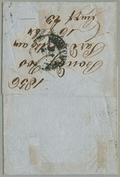 1850, 1kr, ockergelb, als Drucksache, entwertet KK FAHRENDES POSTAMT ...