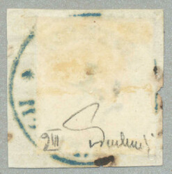 1850, 3 kr., stumpfrosa/dull rose, MP, Type IIIb, Briefstück/on ...