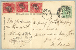 1905, GB used in Ireland, 1/2d, yellowish green, on postcard from ...