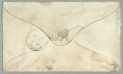 1862, 1d, red, perf, on letter from DOUGLAS/ISLE OF MAN to ...