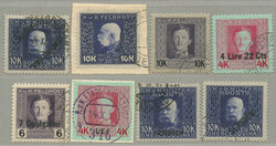 1915-8, small collection of fieldpost stamps, all used, 1-21, 22-48, ...