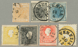 1850-64, Lombardy-Venetia collection from 5C-45C, hand- and machine ...