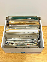 1900-1980, box full of letters all from Africa starting with Ethopia, ...