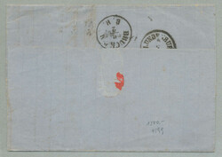 1861, 5 Kr., rot und 10 Kr., braun, entwertet AFLENZ 6. FEB, ...