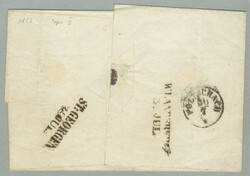1852, 1 Kr., gelb, Dreierstreifen, eng beschnitten, entwertet CILLI / ...