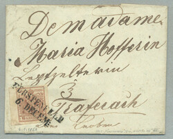 1851, 6 Kr., braun, linksseitig sehr breitrandig, ansonsten auch ...