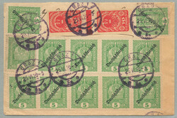 1920, mit 80. H. frankierter Brief der 1. Gewichtsstufe aus der 3. ...