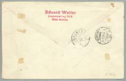 1923, mit 13920 K. frankierter Reko-Flugpostbrief, aus der 10. ...