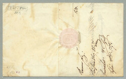 1850, 3 Kr., rot, entwertet KRAUBATH / 15.JUN. (1850), auf Brief von ...