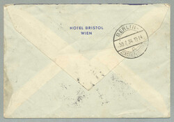 1934, Kleine Landschaft auf portogerechtem Flugpost-Brief von Wien ...