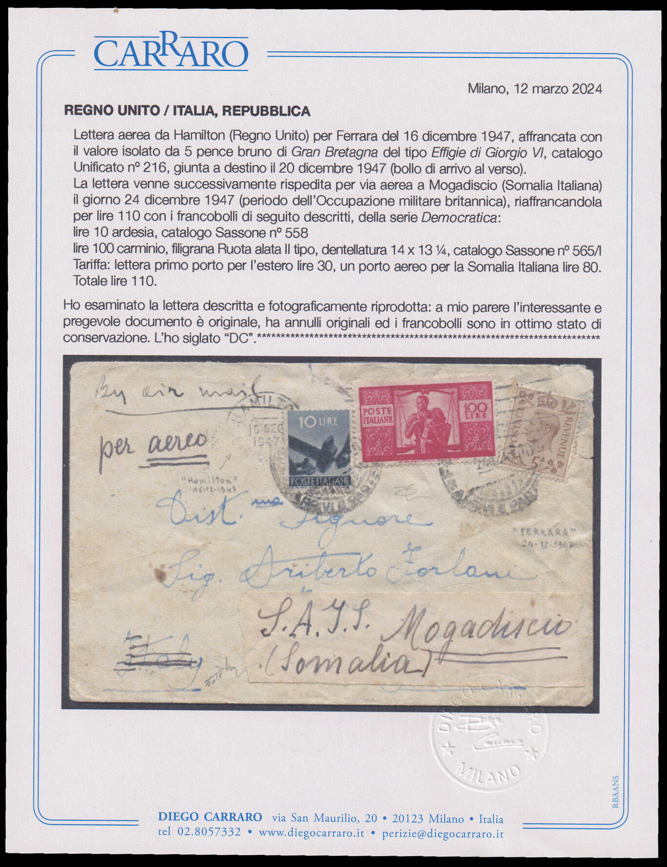 Image 1 for lot number 168 for 3. Cedarstamps Auktion - Spezial Italien