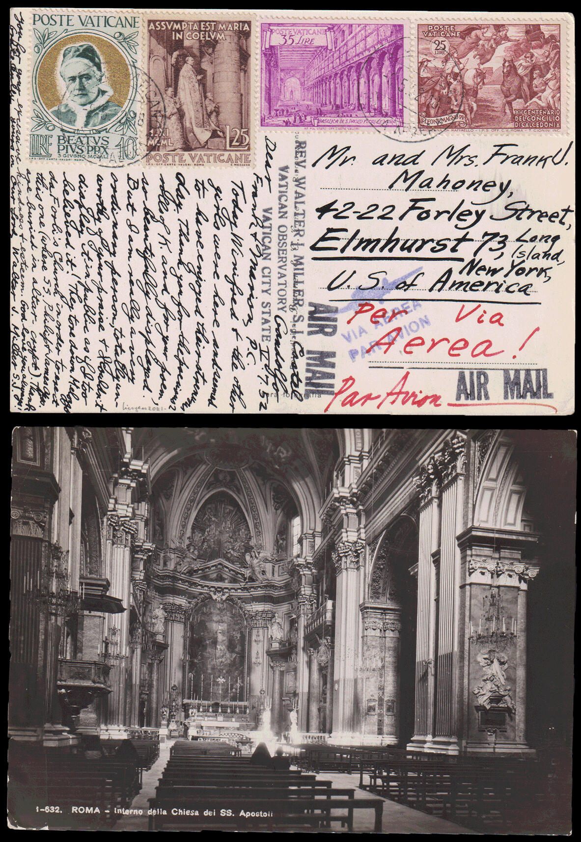 Vaticano. Cartolina postale spedita dalla Città del Vaticano il ...
